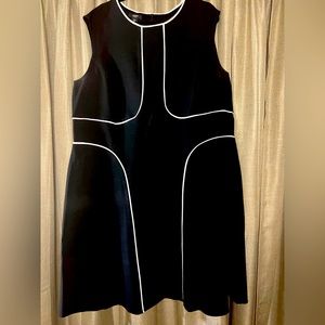 Cute black and white midi dress is just what you need!